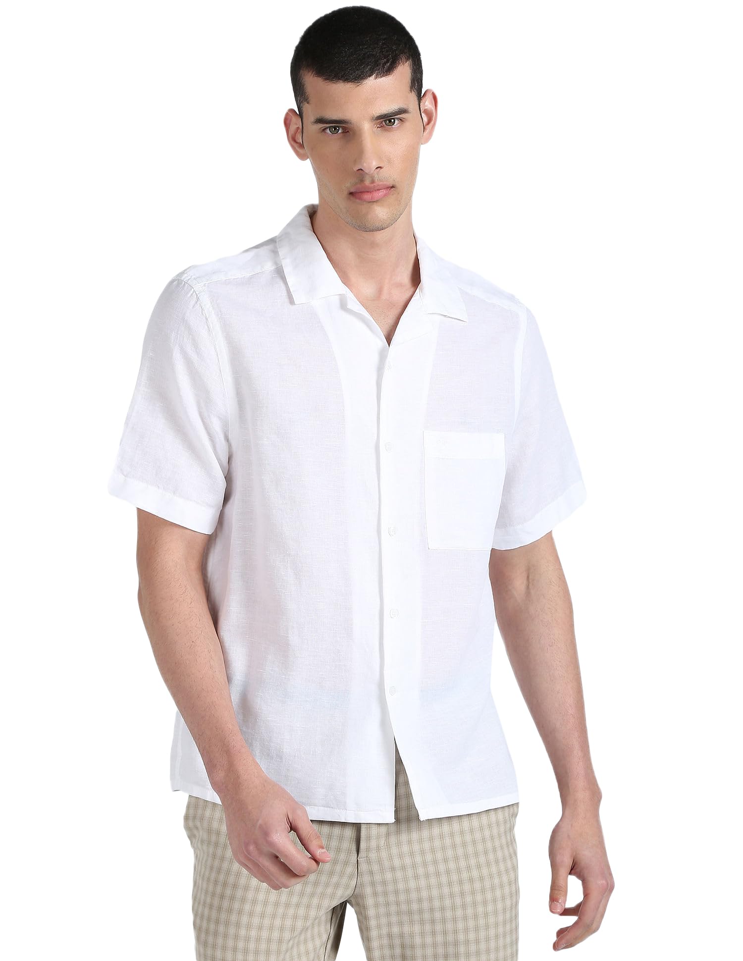 LINEN COTTON CUBAN S/S SHIRT Gömlek Erkek