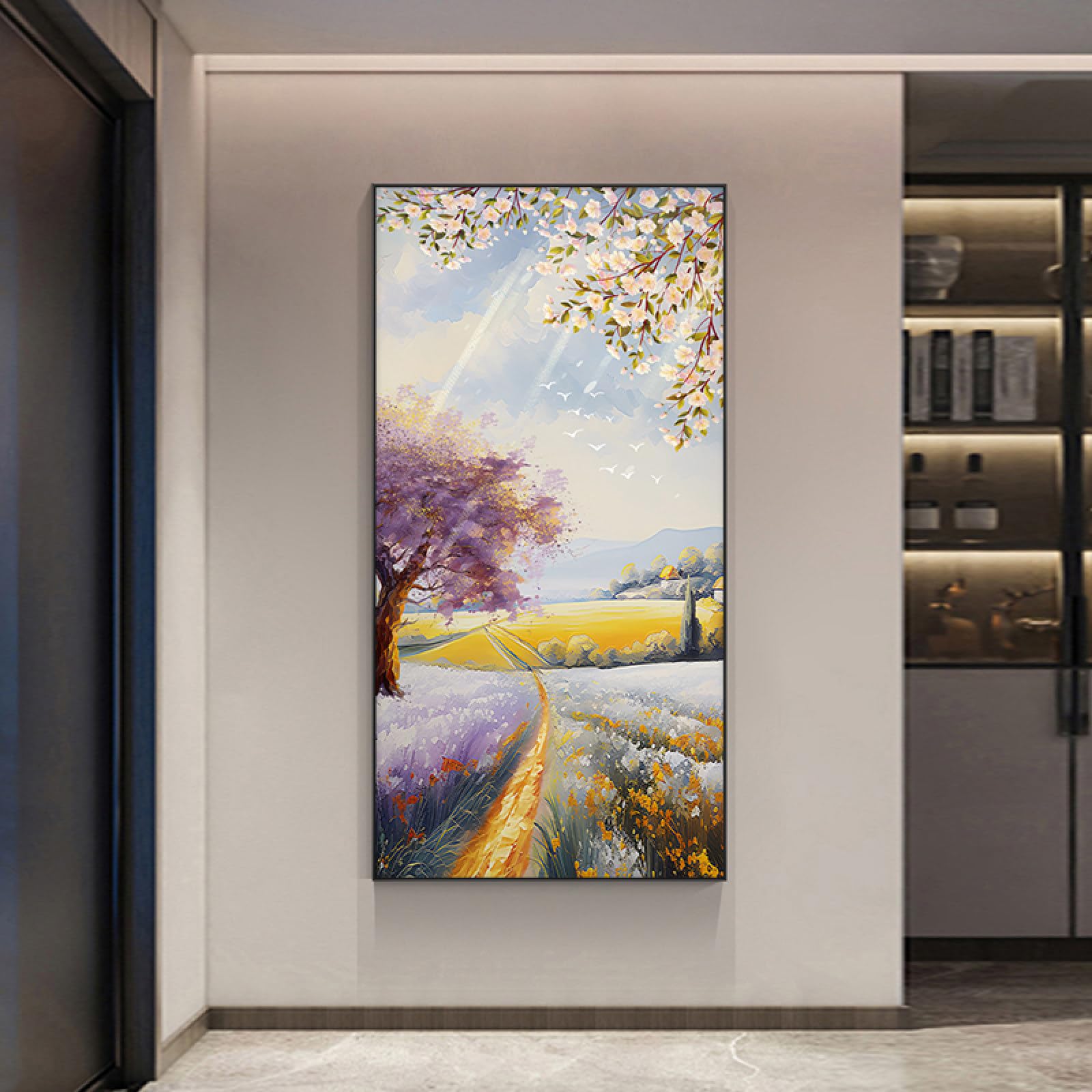Peinture à l'huile peinte à la main avec texture en relief