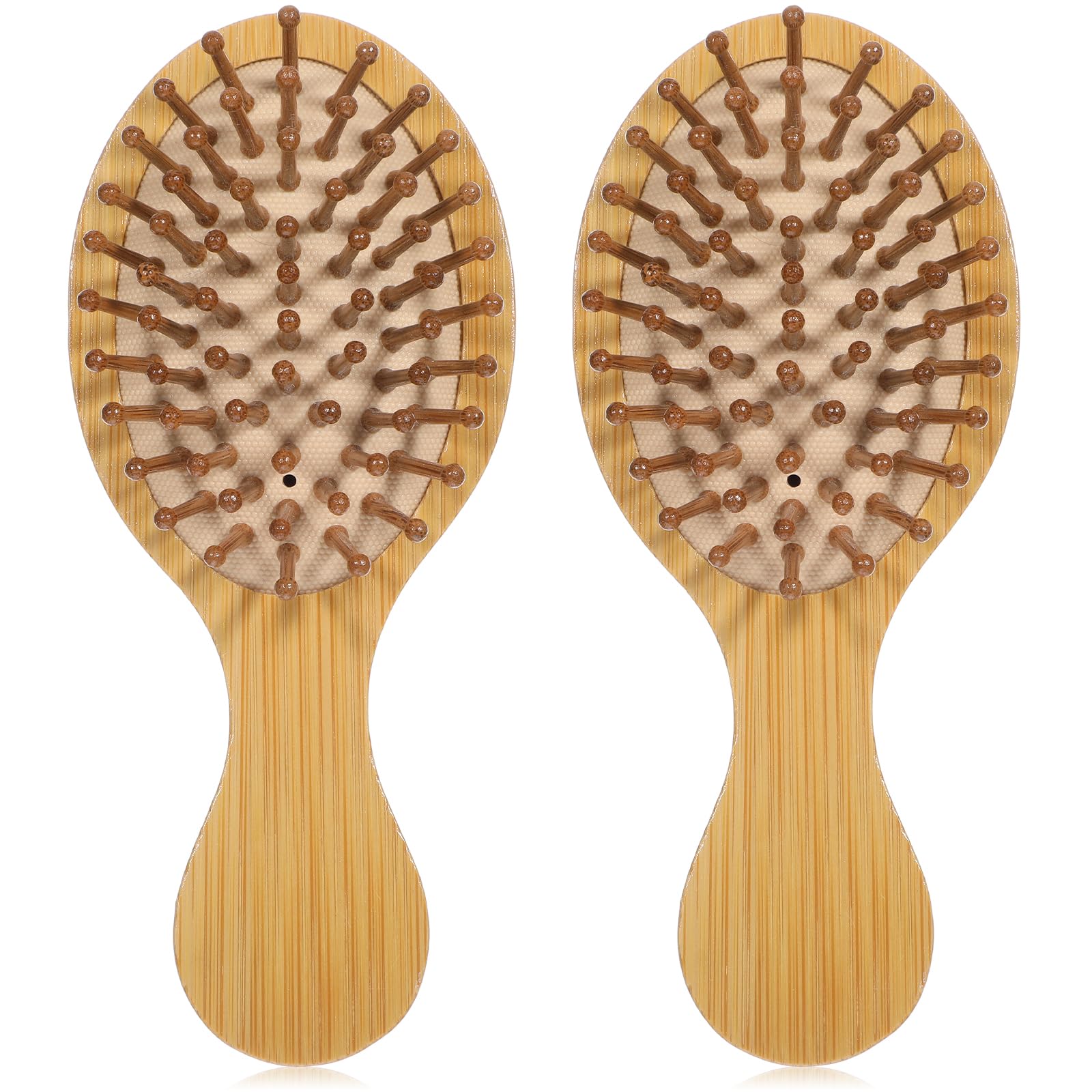 Mini Kamm Fr Alle Haartypen Bambus-Haarbrste  Natrliche Massagebrste  Fr Kopfhaut & Haarwachstum, Portable Gre 10,5x6,8 Cm Hair Brush