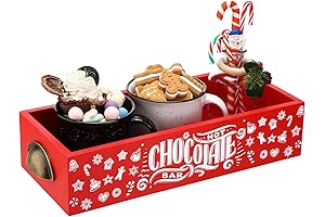 Festive Hot Cocoa Christmas Decoration and Storage Set for a Cozy Holiday Atmosphere