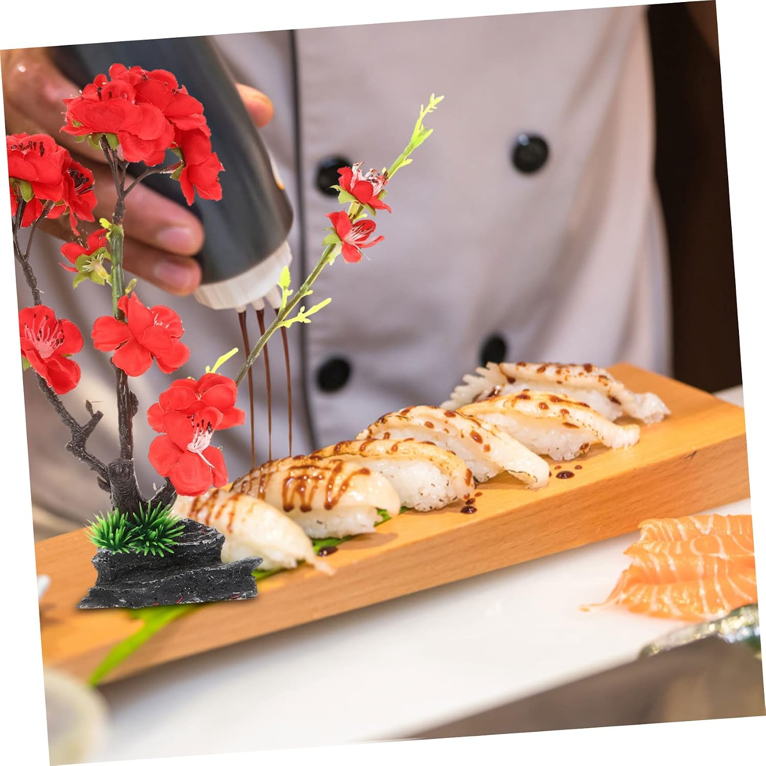 Artificial Sushi Plate Flower Decoration for Restaurant Table Display