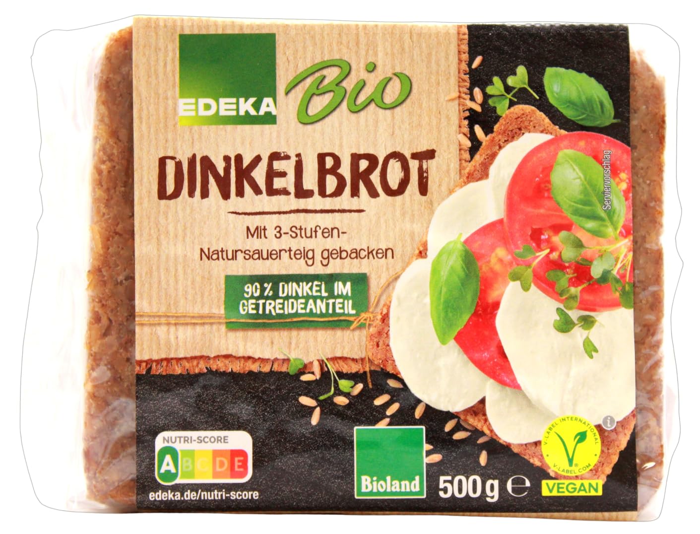 Edeka Bio Dinkelbrot, 12er Pack (12 x 500g)