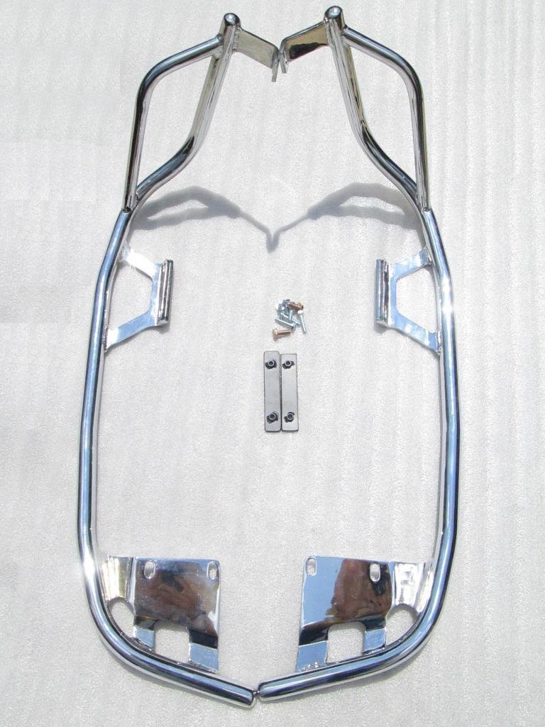 L10 POLARIS VICTORY SOFT BAG SADDLEBAGS CHROME RAIL BAR GUARD KIT # 2878329