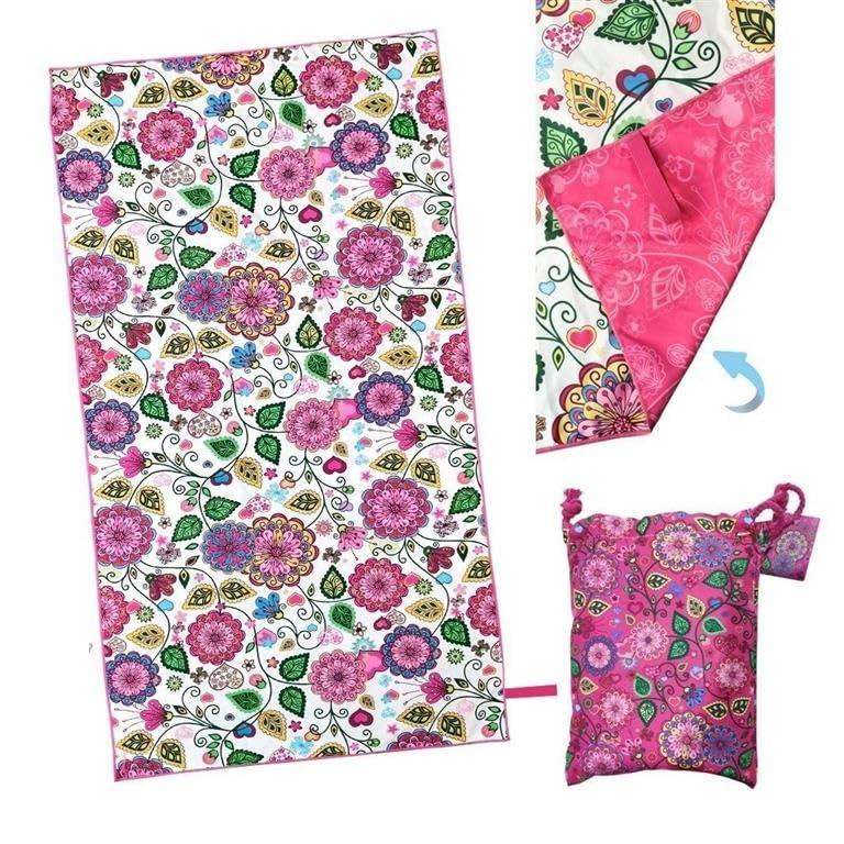 Serviette en microfibre DRW anti sable pour une plage sans contrainte