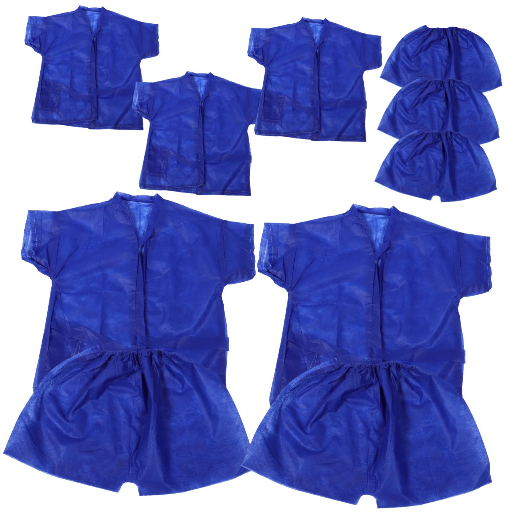 MILISTEN Saunaanzug Damen SPA-Schwitzanzug Saunakleidung für Schönheitssalons Spa-Wrap aus Vliesstoff Schweiß Saunaanzug Herren Einmaliger Trainingsanzug Polyester (Polyester) Blue