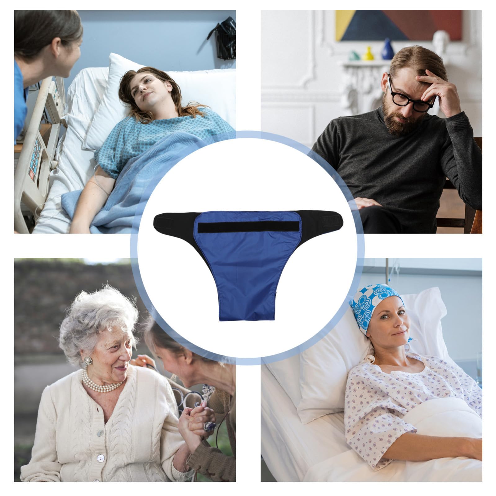 2 piezas Reutilizables para Adultos Unidades Braga Elástica Anti-fugas Absorbentes y Transpirables Unisex Pantalones de Cómodos para Incontinencia
