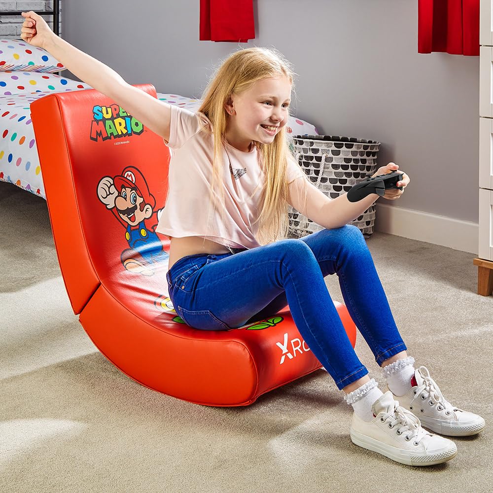 Fauteuil à Bascule Nintendo Video Rocker Mario, Simili cuir, Pour Jeu