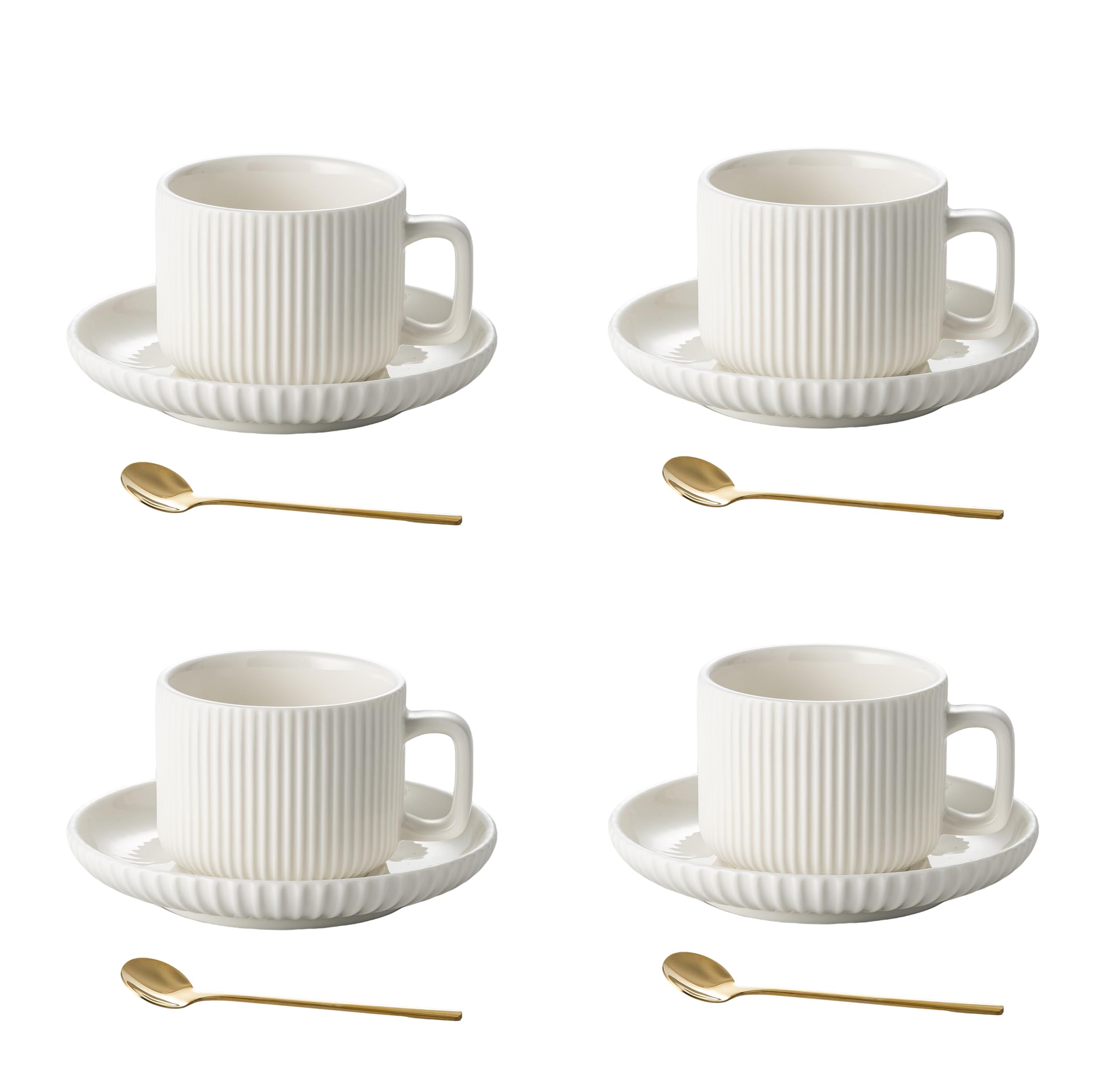 AYUCIA 5 Ounce Espresso Cups Set of 4
