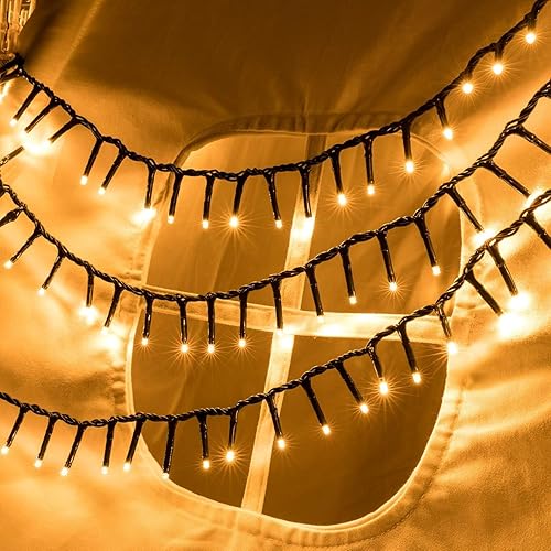 Miniatura 5 de AWQ 1000 luces LED de 82 pies de Navidad en racimo de luces de Navidad para decoración de Navidad, hogar, jardín, boda, fiesta, árbol de Navidad,