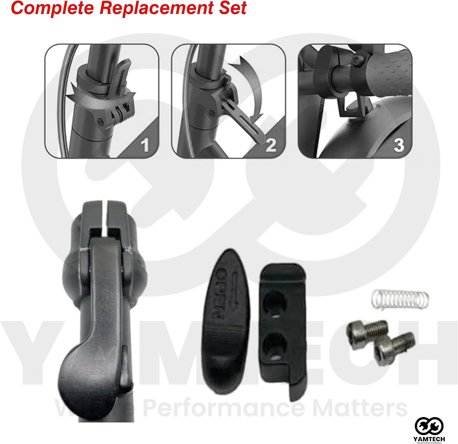 Aovo Stem Folding Lock AOVO Folding Lock Aovo Scooter Stem Folding Lock Clasp | AOVO E-Scooter Folding Lock Clasp Electric Scooter Upgraded Folding Clasp for aovo pro m365 Escooter Folding Lock Clasp