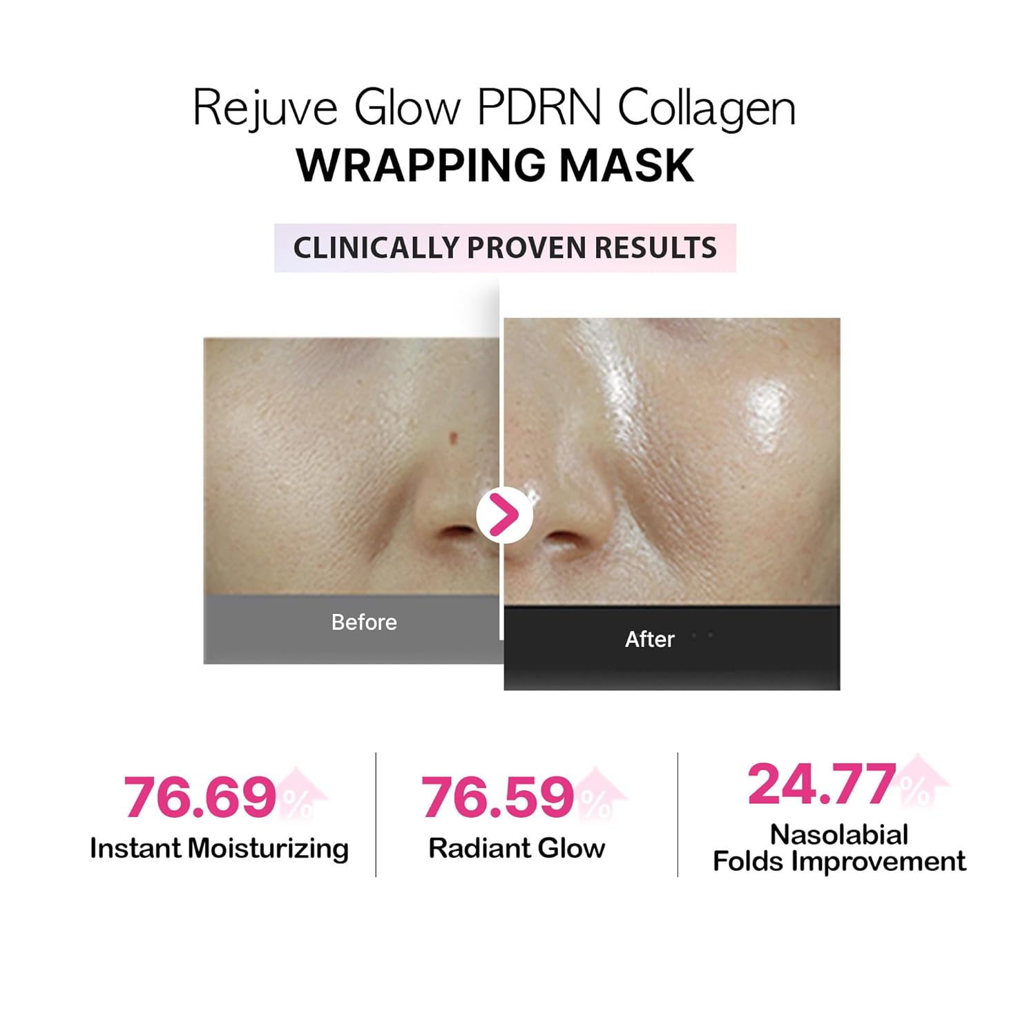 APOTHE RejuveGlow PDRN Collagen Wrapping Mask | Peptide + Ectoin Firming Sheet Mask for Deep Hydration, Wrinkle Care & Pore Tightening | Cooling Soothing Lifting Facial Treatment - Image 3