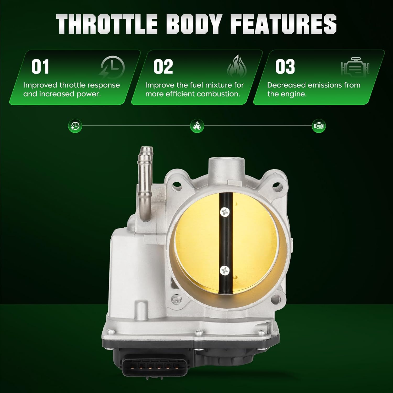 Electronic Throttle Body for Toyota Camry 07-17, RAV4 06-12, Highlander 08-16, Avalon 05-18, Sienna 07-16, for Lexus ES350 07-18, RX350 07-17, RX450h 10-17, V6 3.5L
