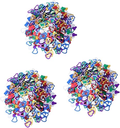 Gadpiparty 9000 piezas de papel de aluminio con forma de corazón G decoración de cumpleaños hermoso confeti de San Valentín fiesta colorida para