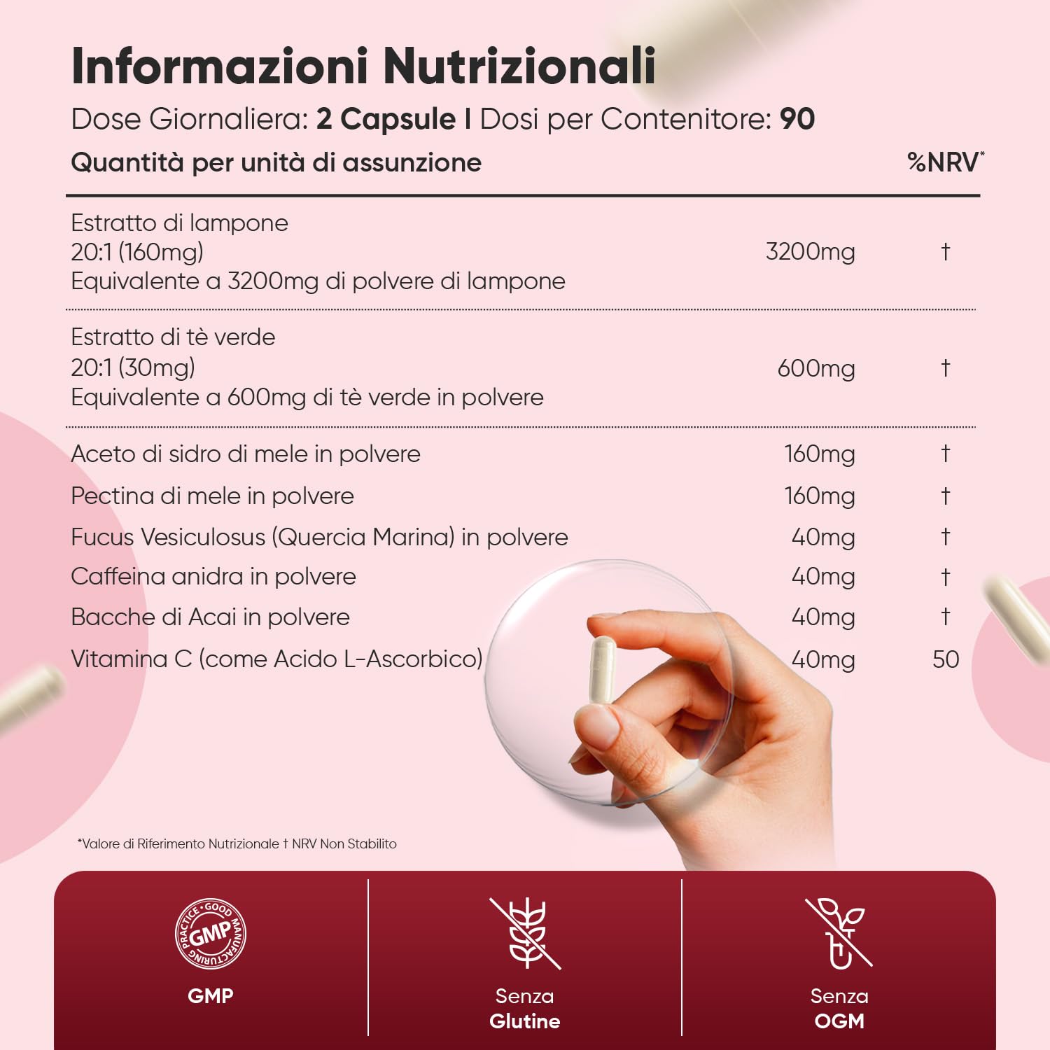 Chetoni Esogeni Plus da 4280mg in 180 Capsule Vegane, Estratto 20:1 di Chetoni di Lampone Complex con Vitamina C, Aceto di Mele, Te Verde, Acai e Caffeina Anidra, Senza Glutine né OGM, Prodotto in UK