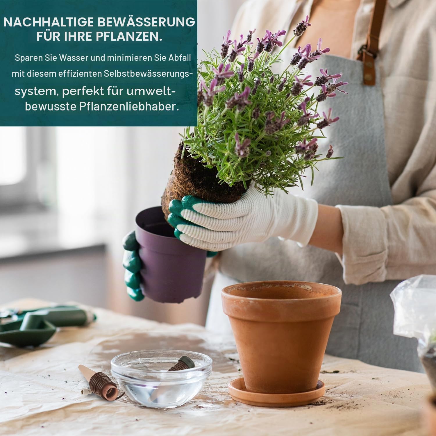 Blumat 125-00 Bewässerung für Pflanzen, Pflanzenbewässerung Wasserspender (6 Stück)