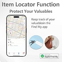 Vista 4 de Alarma de seguridad personal para mujeres, sirena de 130 dB, compatible con Apple Find My App (solo iOS, Android no compatible), buscadores