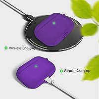 Vista 648 de Funda para AirPods Pro con kit de limpieza, funda de silicona suave para Apple AirPod Pro de 1ª/2ª generación, accesorios de funda AirPods Pro/Pro 2