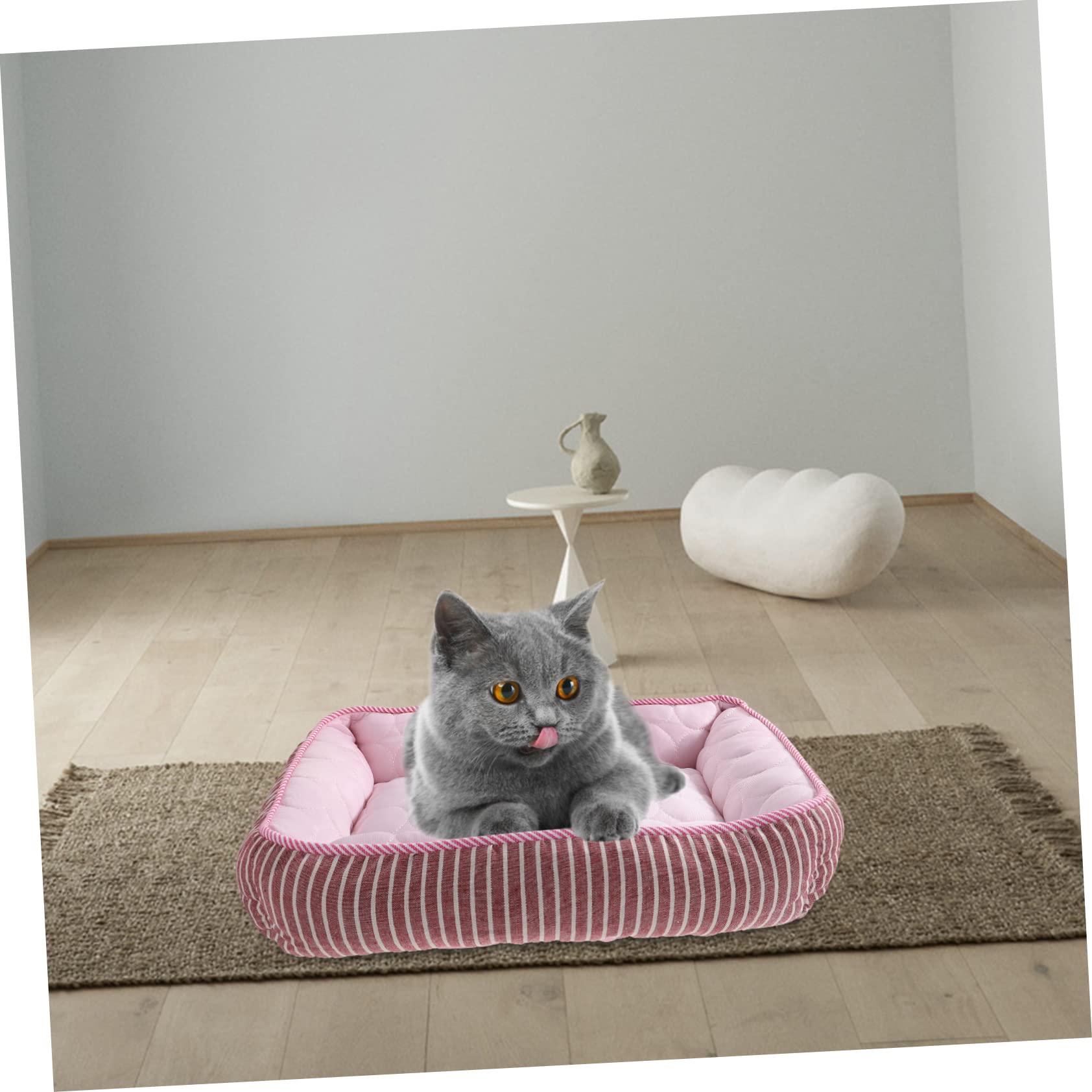 TOYANDONA Hunde Kühl Matte aus Leichtem Stoff für Sommer Atmungsaktive Kühlmatte für Haustiere Einfach zu Tragen für Hunde und Katzen Unterwegs