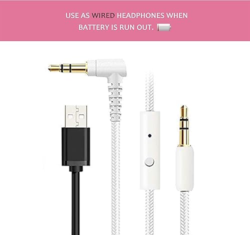 Miniatura 8 de Riwbox CT-7 - Auriculares Bluetooth con luz LED, Bluetooth inalámbricos con micrófono y control de volumen para viajes, escuela, smartphones,