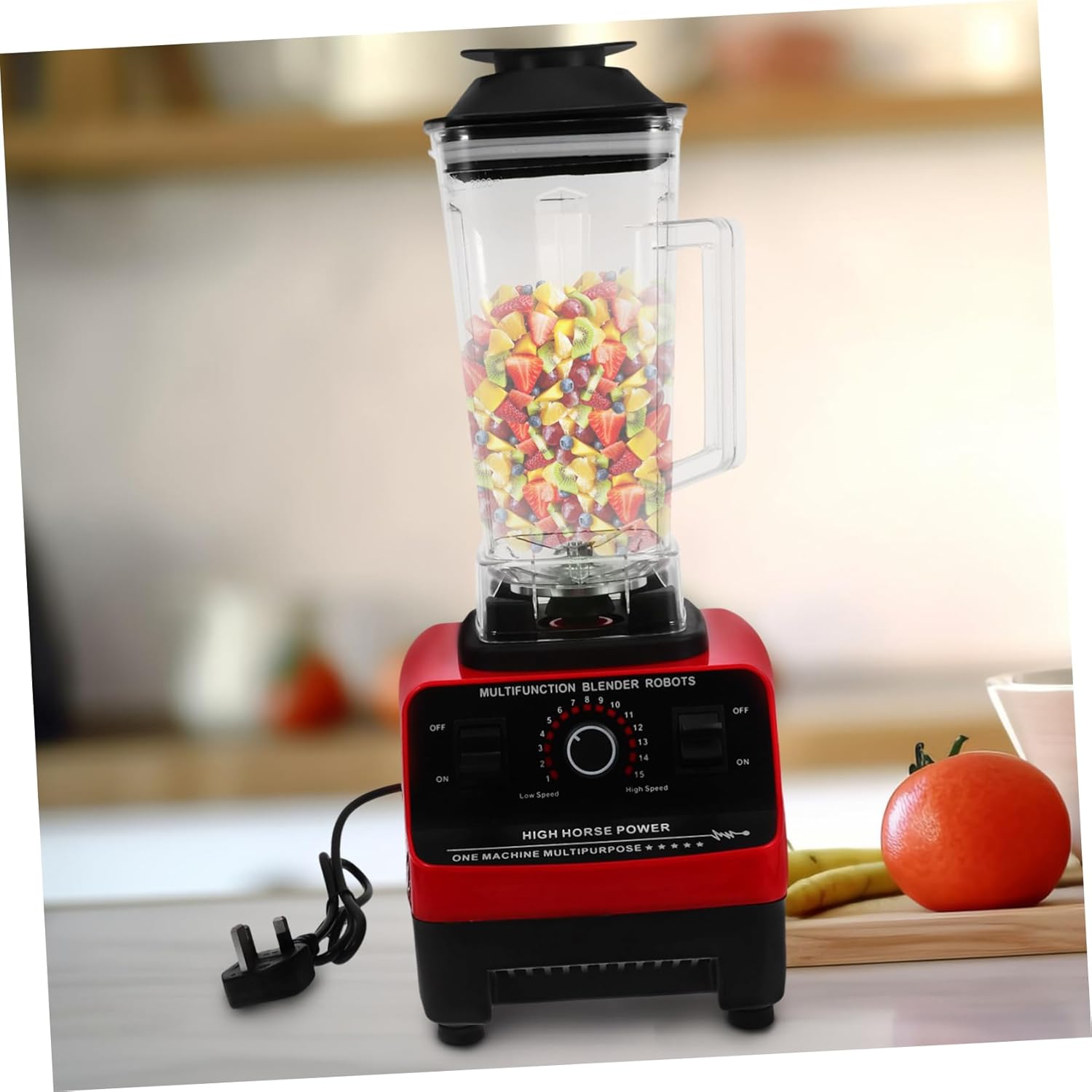 1Set Replaceable Juicer Cup with Handle and Cover Compatible with Blender Machines Plastic Design Easy to Clean for Home and Bar Use