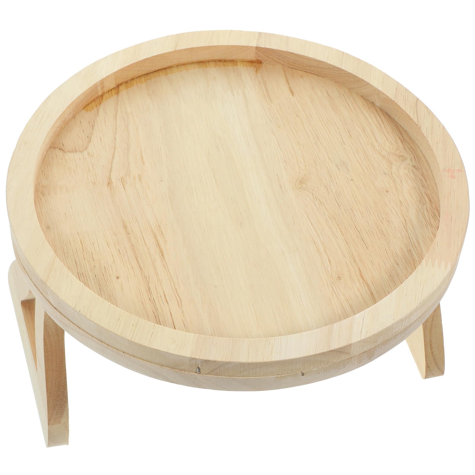 Mesa de brazo de sofá en madera para apoyar tu café y mando cómodamente en casa