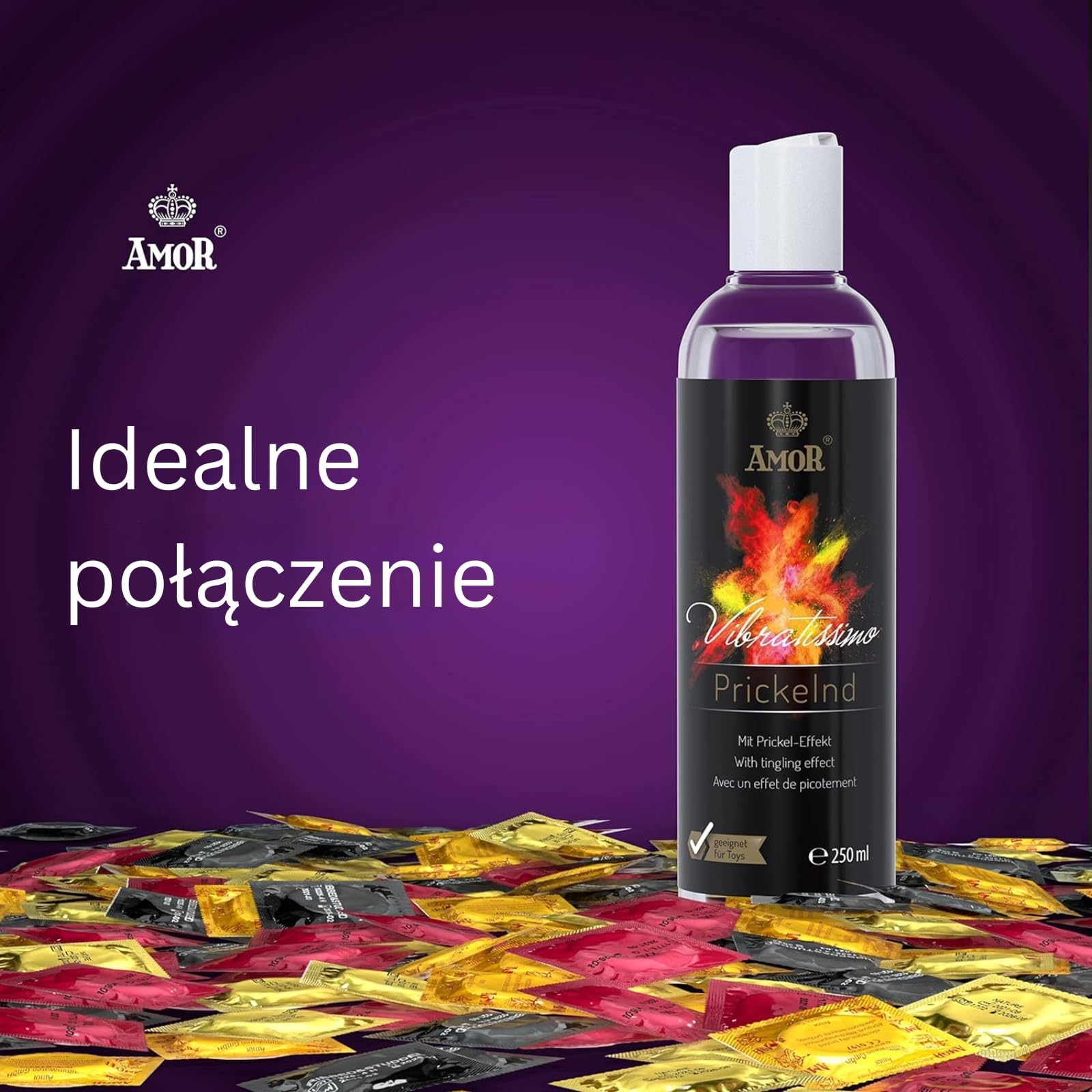 Vibratissimo Play Gel Pobudzający 250 ml I Lubrykant z efektem pobudzającym I Lubrykanty na bazie wody I Żel odpowiedni do zabawek silikonowych i prezerwatyw lateksowych I Wodny lubrykant