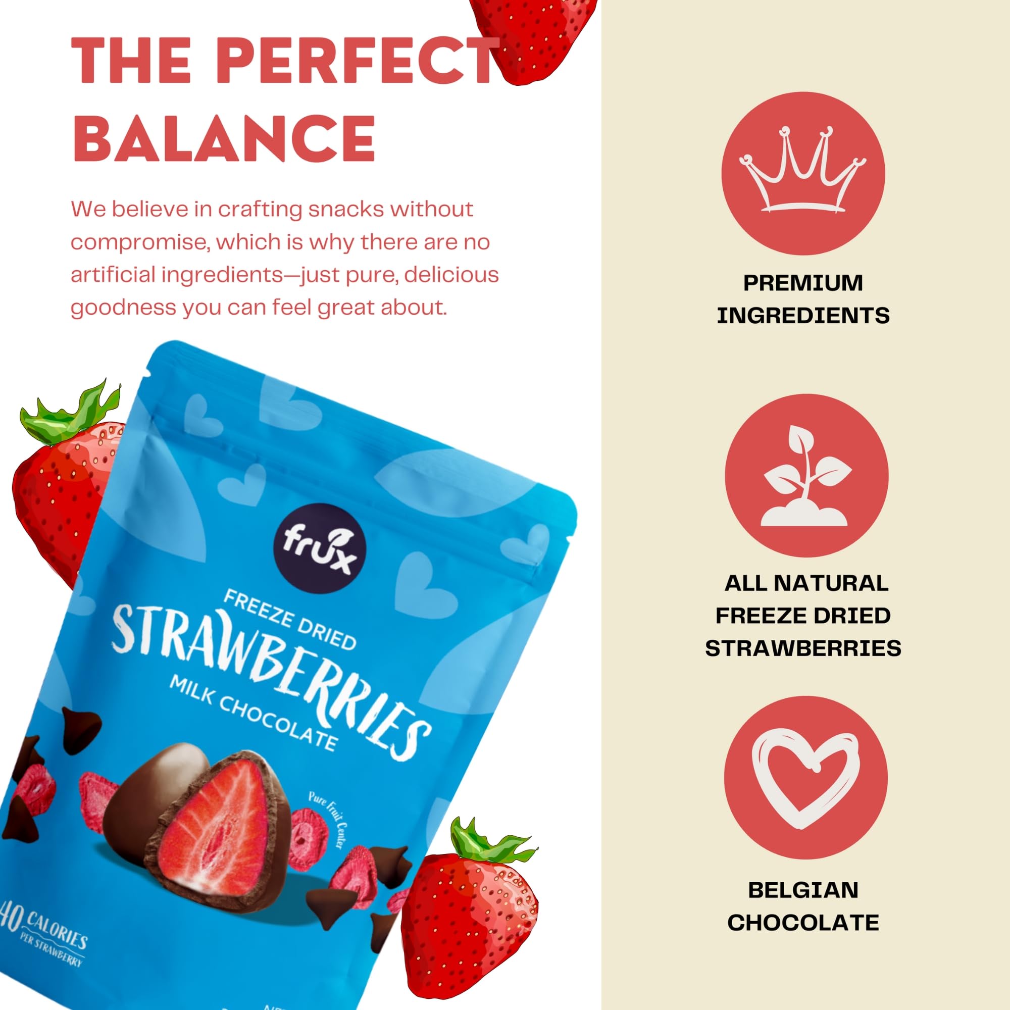 Fraises entières lyophilisées Sosa 60 g