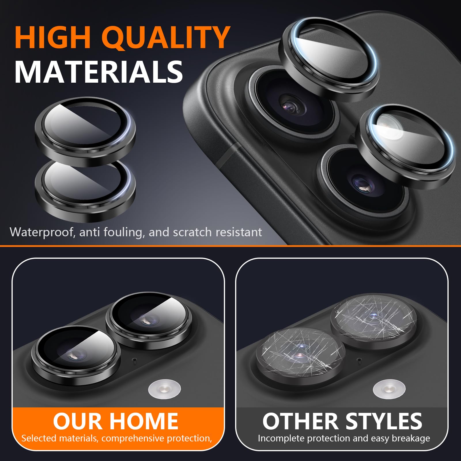 Protection Caméra Verre Trempé IPhone Air - Noir - Français