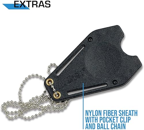 Miniatura 4 de MTech USA Cuchillo de hoja fija - Cuchillo para el cuello - Hoja y mango recubiertos de camuflaje verde, espiga completa, funda de fibra de nailon