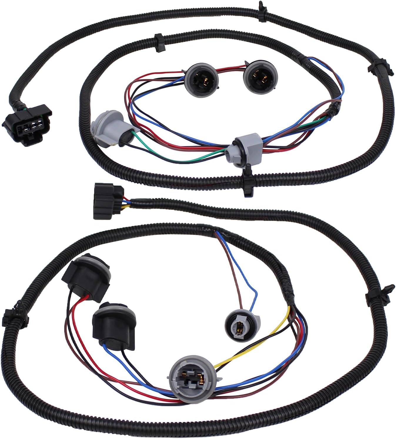 ApplianPar 2pcs Rear Driver and Passenger Side Tail Light Wiring Harness for Silverado 1500 2500 3500 2003 2004 2005 2006 2007