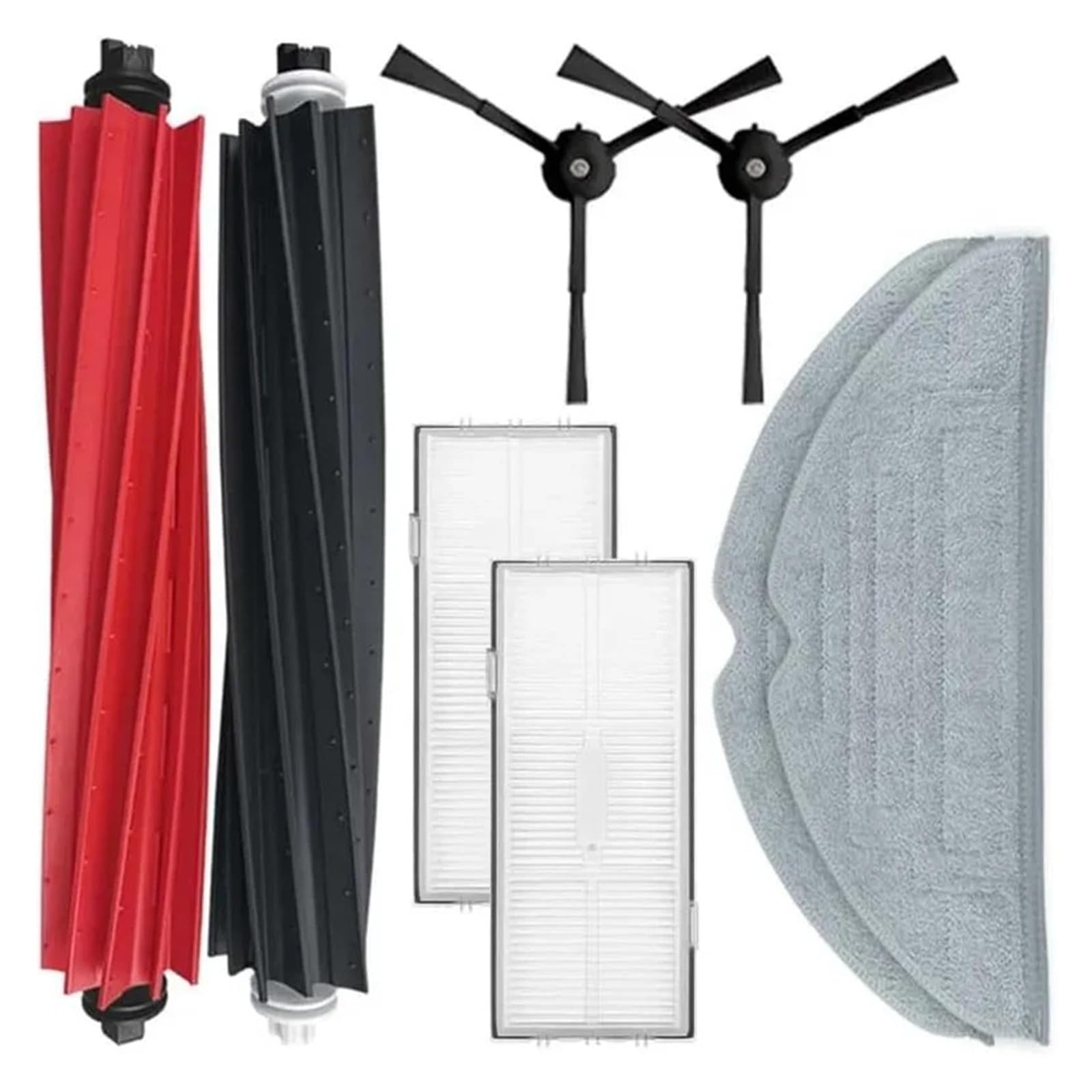 Compatible For Roborock,Compatible For Stone，sweeping Robot S8 Accessories G20 Main Brush Edge Brush Filter Cloth Consumable Roller Parts(A)