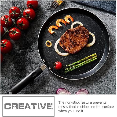 Miniatura 5 de Hemoton Sartén antiadherente antiadherente para huevos y tortillas, 7 sartenes antiadherente con revestimiento derivado de piedra, sartén pequeña