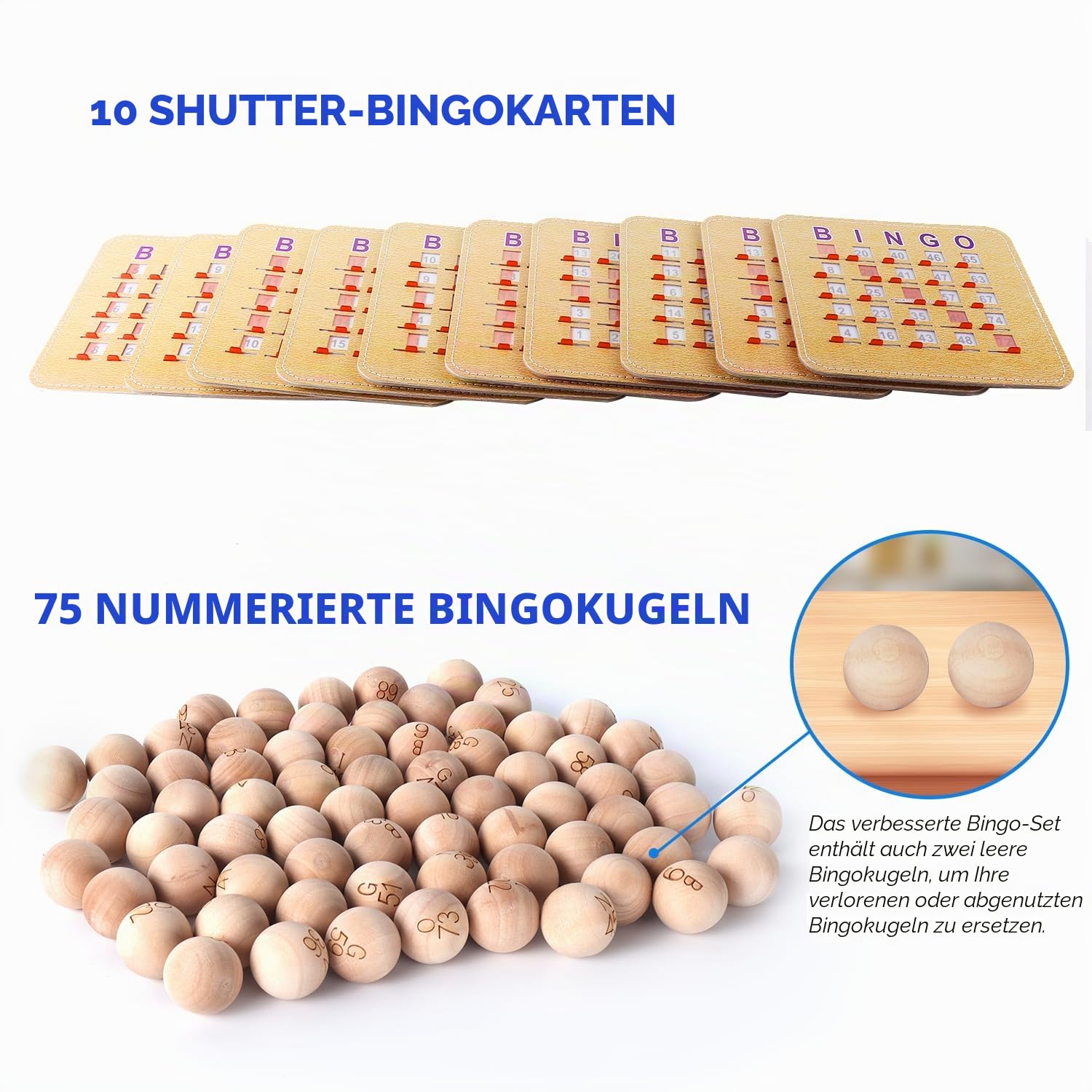 GSE Games & Sports Expert Deluxe-Bingo-Spiel-Set mit Masterboard, Bingokugeln und Bingo-Karten (messingfarben/schwarz), messing