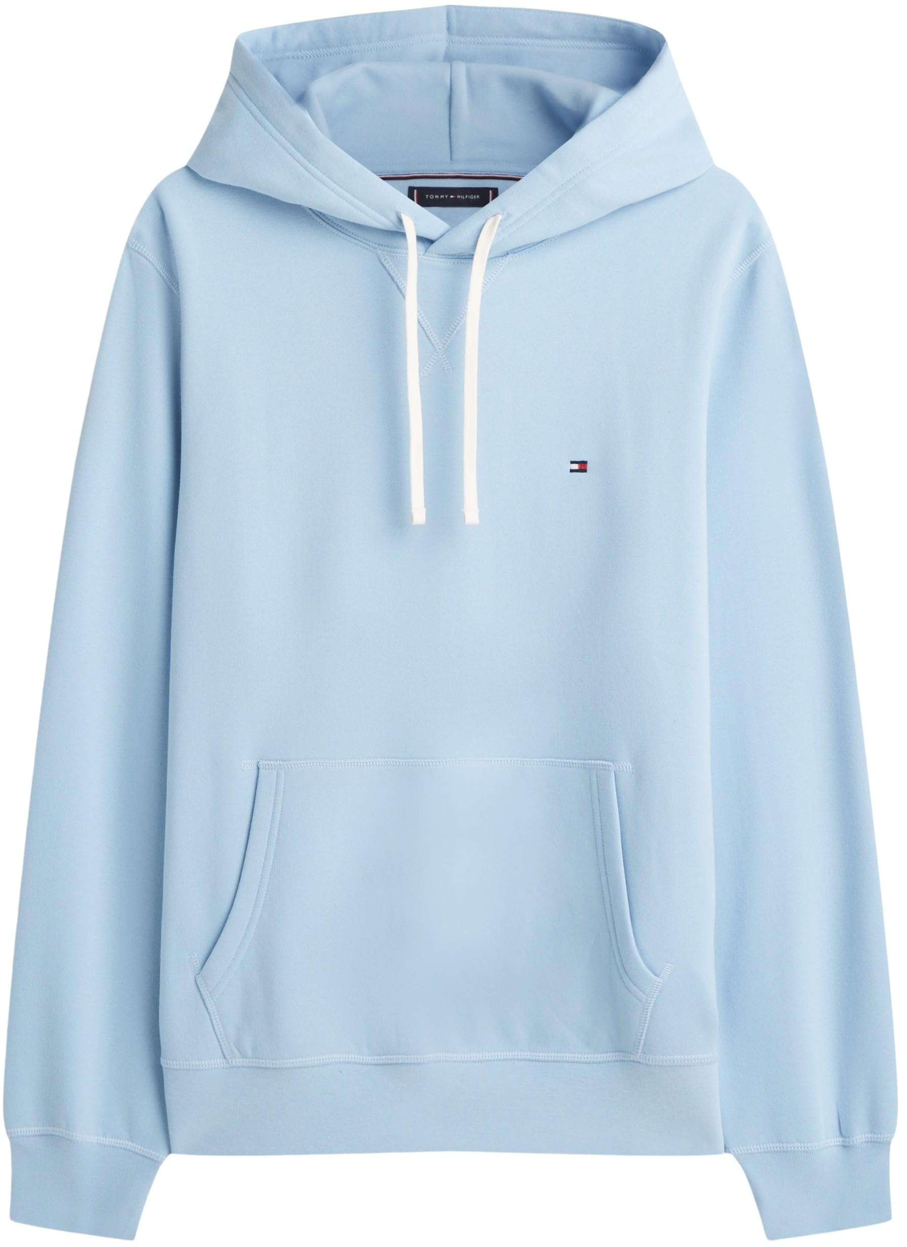 Tommy Hilfiger Męska bluza z kapturem, Niebieski (studnia woda), XL