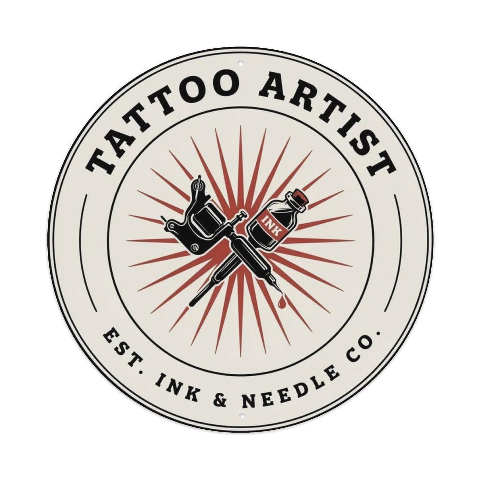 Tattoo Artist Metal Tin Sign Plaque