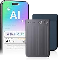 Plaud Note AI Voice Recorder: 112-Language Transcription, 64GB Slim Note Taker for Meetings, Lectures & Calls - Navy Blue