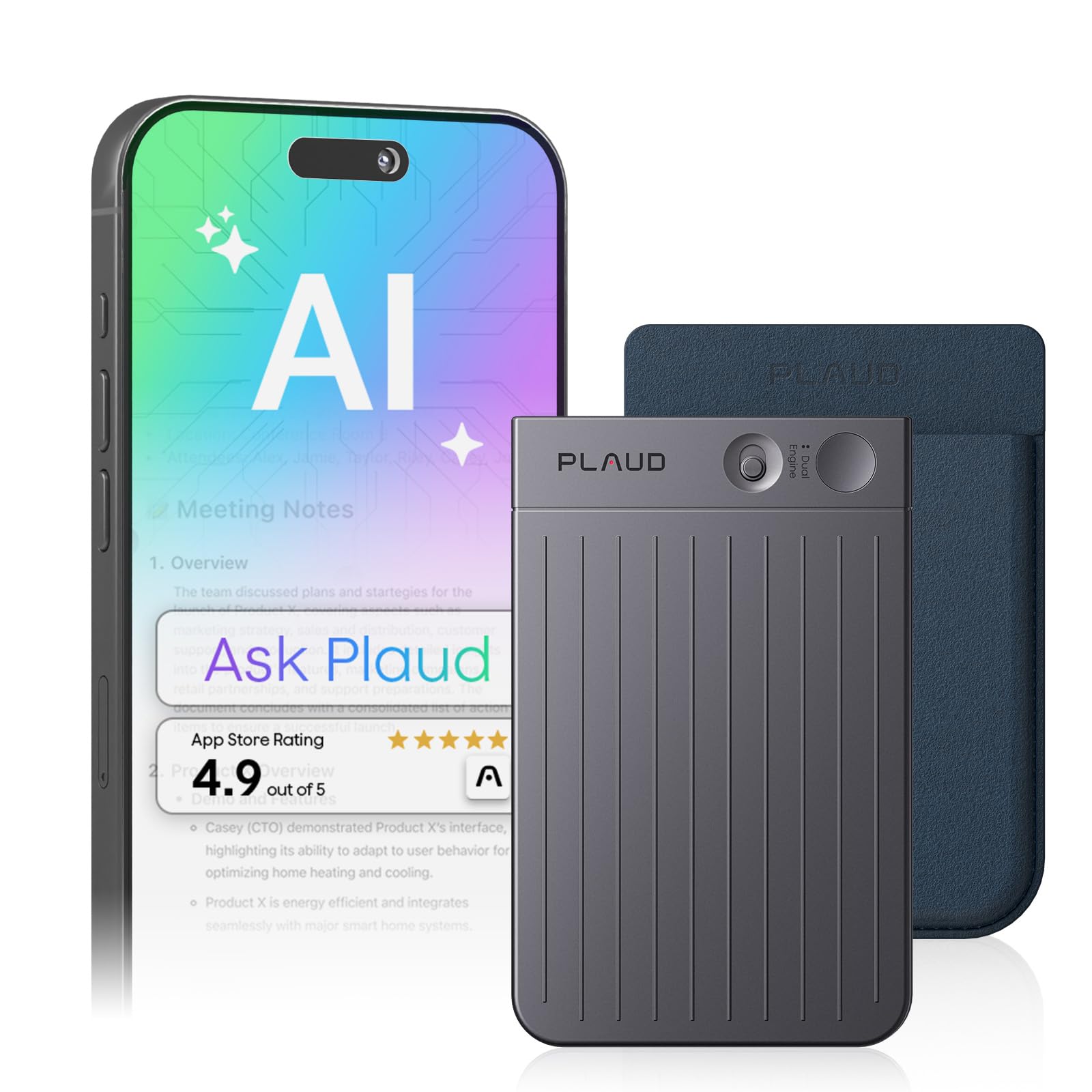 Amazon.com: Plaud Note AI Voice Recorder, AI Note Taking