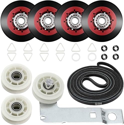 (4392067 y W10837240 + 279640), incluye rodillo de tambor WPW10314173 y correa 661570V y 2 piezas de polea tensora 279640, kit de mantenimiento que