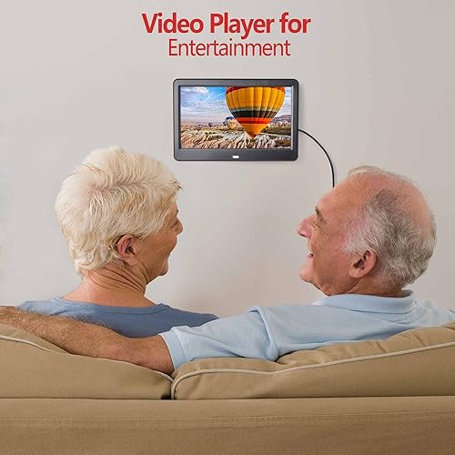 Miniatura 8 de Yescom Reloj de día digital de 10 "con pantalla grande, 8 alarmas, demencia, calendario, para personas mayores, con problemas de visión, color negro