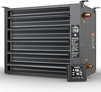 ALECCOIL HHA100-Pro 100,000 BTU Hydronic Hanging Unit Heater with Remote Temp Control for Garages & Wood Furnaces