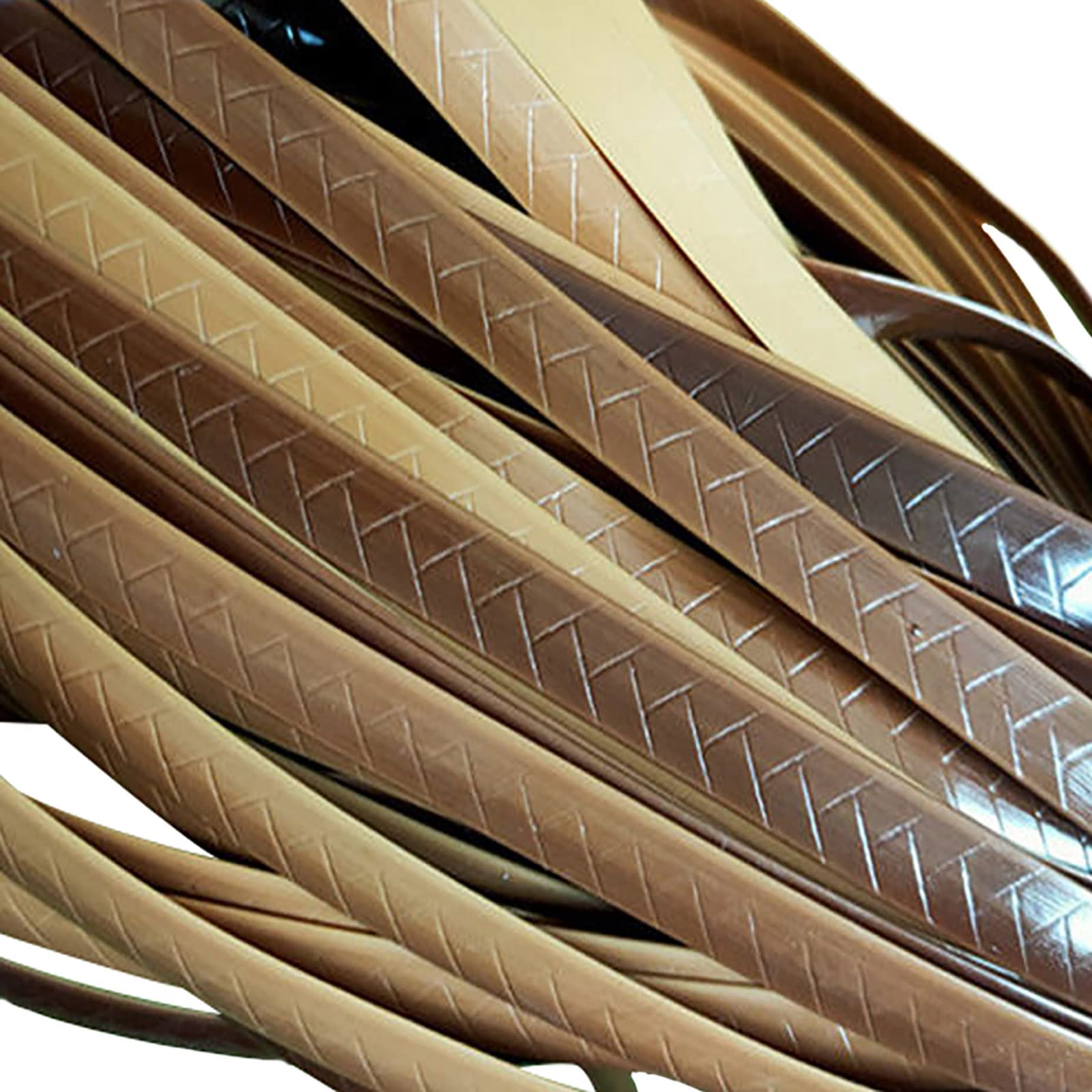 YebiO Plastic Pe Wicker Repair Material,8Mm 500G Plastic Woven Rattan Repair Material for Outdoor Garden Pationiture/B/8Mm