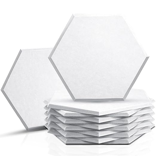 Sonic Acoustics 12 Pack Hexagon Acoustic Panels, 14