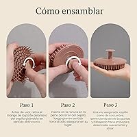 Vista 4 de Kitsch Masajeador de cuero cabelludo para el cuidado del cabello - Depurador de cuero cabelludo, cepillo de champú y exfoliante para todo