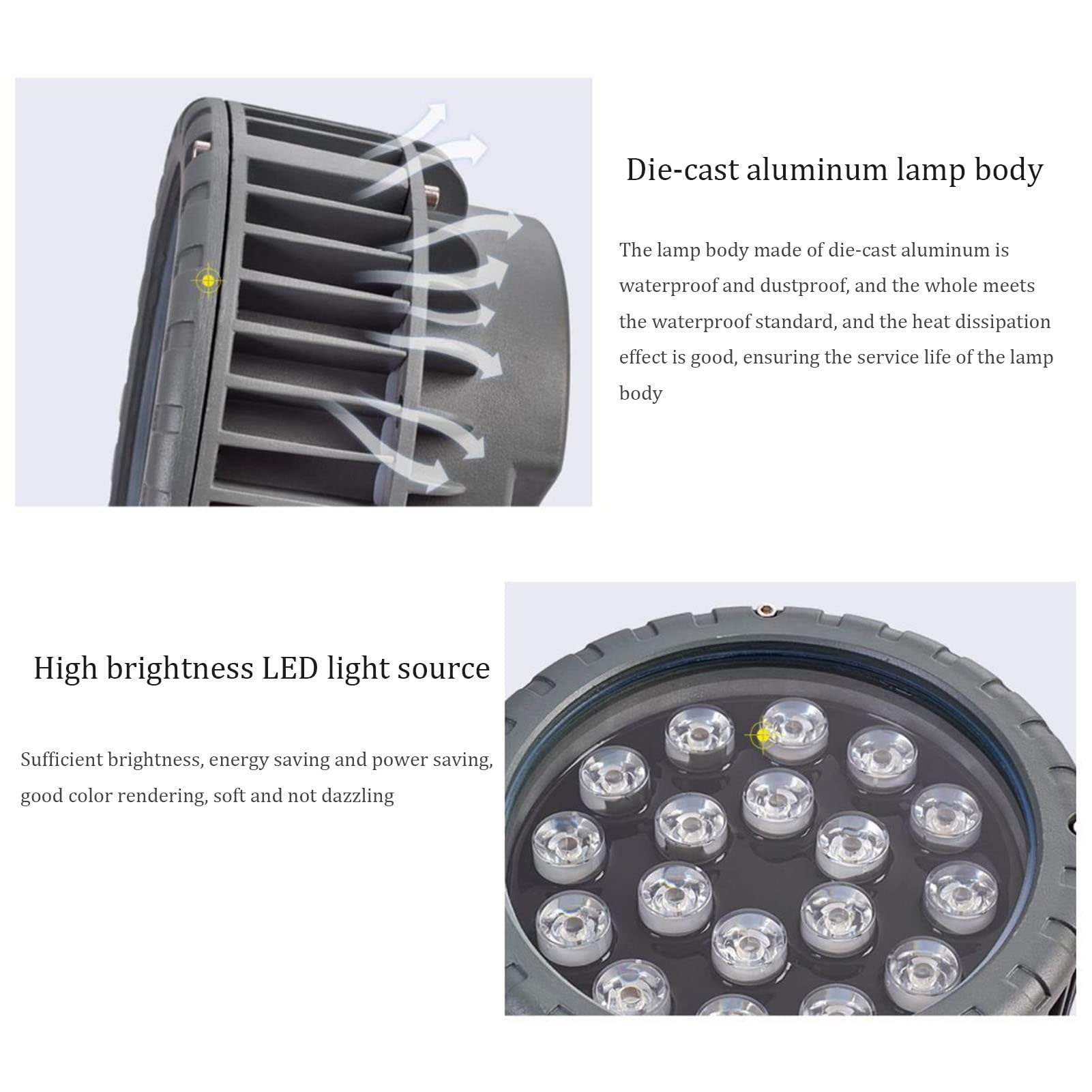 Foco LED Empotrado para Exteriores - Lámpara de Nido de pájaro Iluminación de árbol Lámpara de Paisaje para Exteriores Foco LED IP65 Luz de inundación a Prueba de Lluvia(RGB,12 W(85-265v))