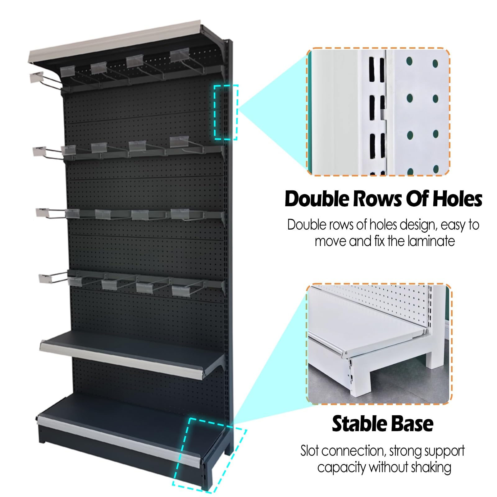 Amazon｜スーパーの棚 スーパーマーケットの棚の陳列台、 大型フロア