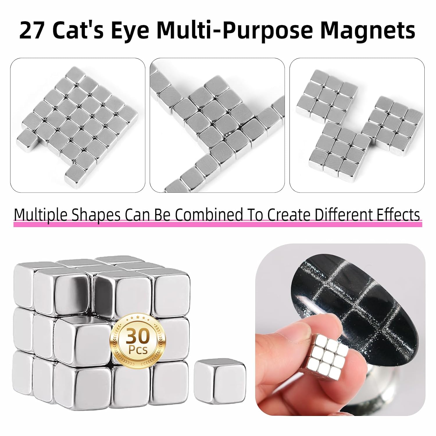Major Dijit Cat Eye Magnetic for Nail Cat Eye Gel Nail Polish Magnet Tools Set Nail Salon Art Tools