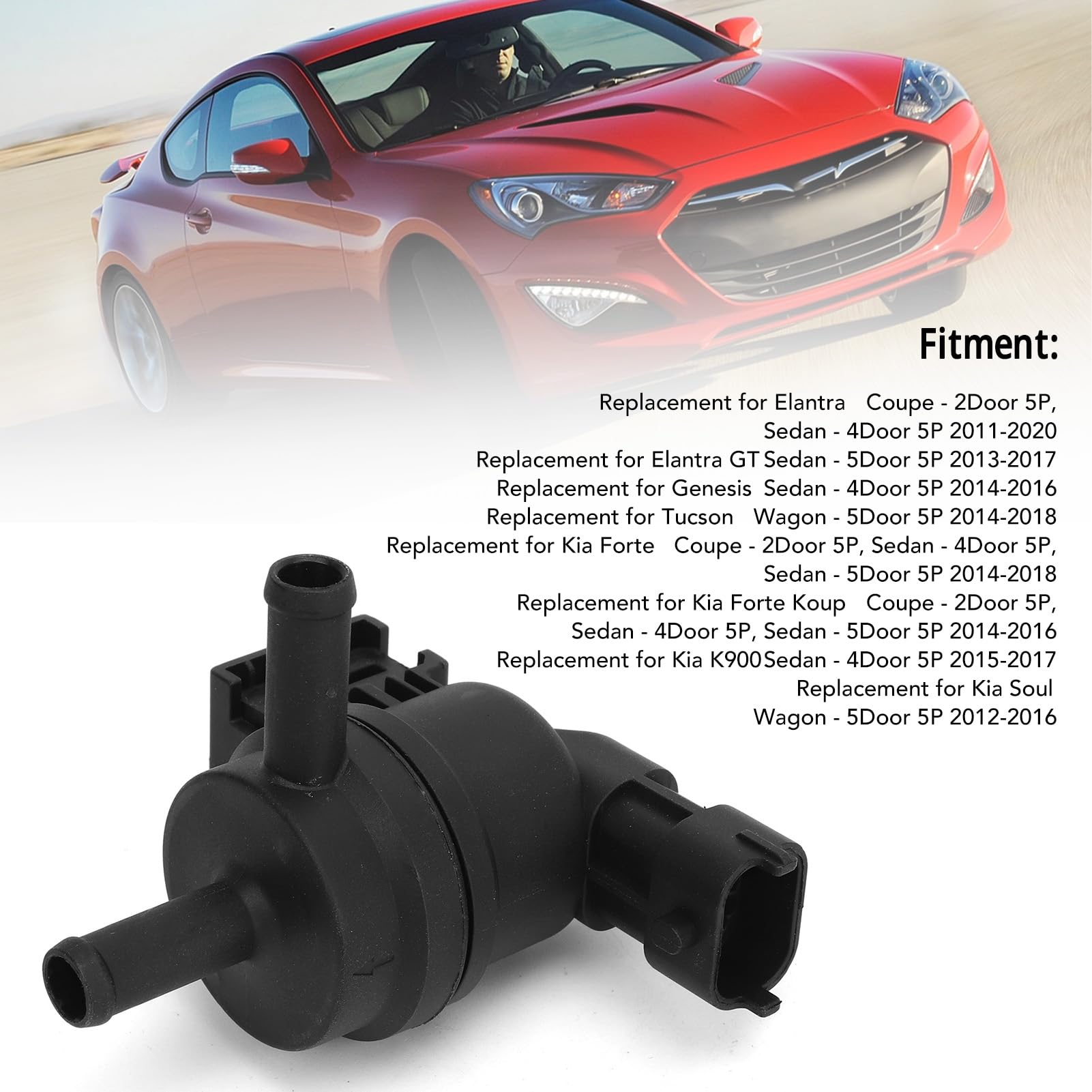 Solenoide di Spurgo del Contenitore, Valvola di Spurgo del Contenitore del Vapore 28910 2E000 Per Elantra Coupe dal 2011 al 2020