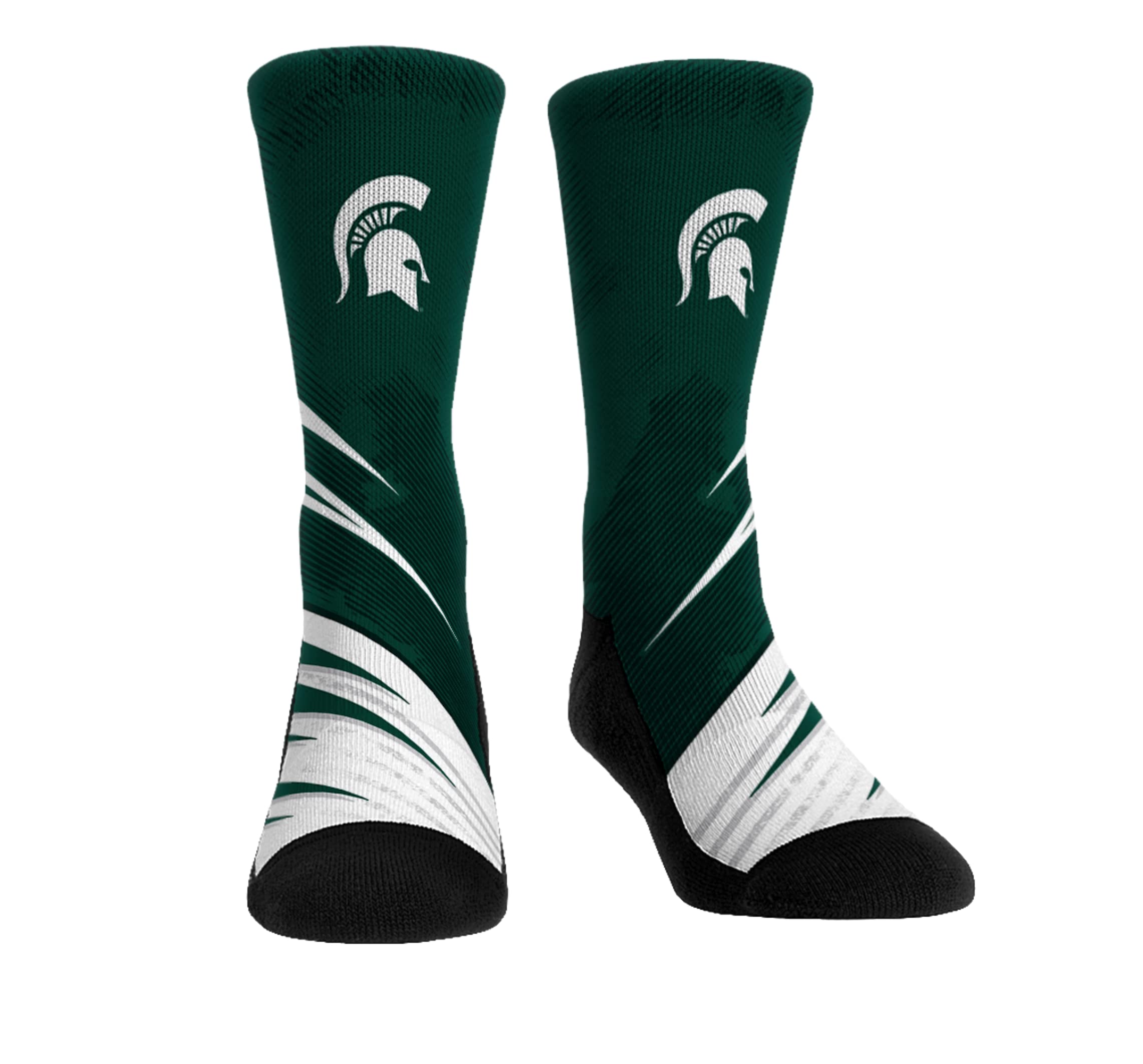 Rock 'Em NCAA Michigan State Spartans - Slash Slant Socks (L-XL)