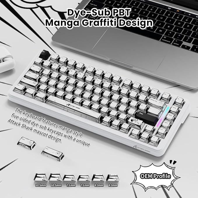Teclado Mecánico Gamer X82 PRO HE RGB Inalámbrico miniatura 9