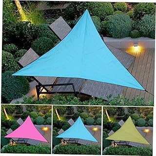 NOLITOY 3 Blocos UV Pergolados Permeáveis De Tecido Cobertura Superior Dossel Sombra De Vela Sombra De Sol Cobertura De Sombra Cobertura De Sombra De Pátio Ao Ar Livre Sombra De Velas